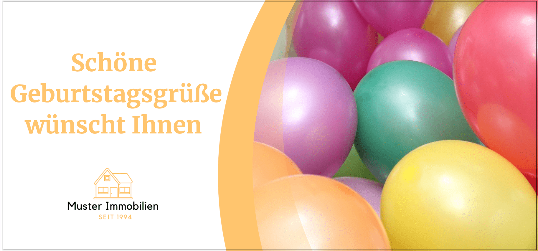 Geburtstagsvorlage (1) Geburtstag Postkarte Luftballon